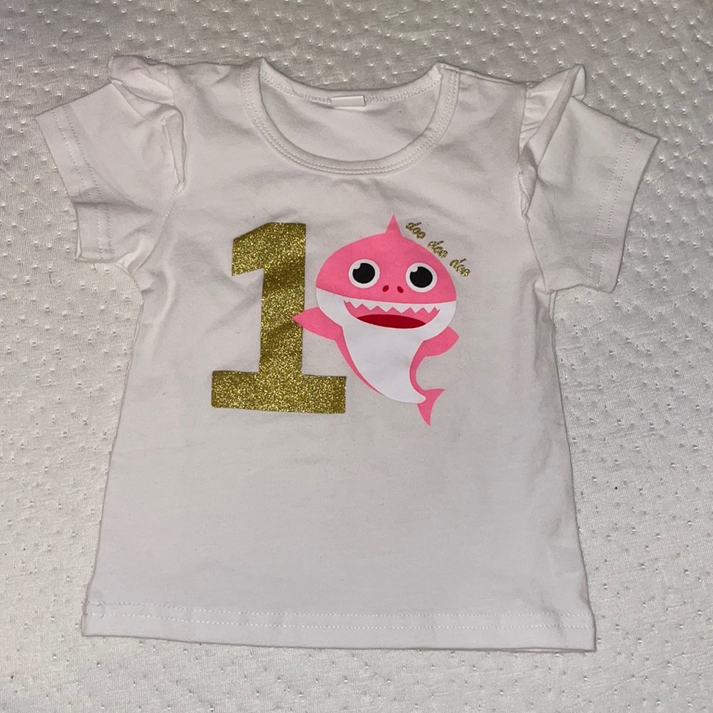 Baby shark 1 year old shirt